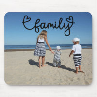Personalised Photo and Family Text With Hearts