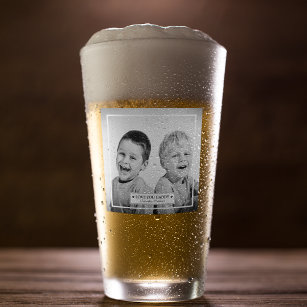 Personalised Photo And Message Glass