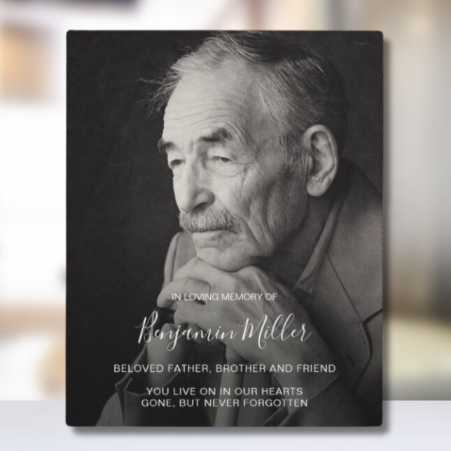 Personalised Photo and message on easel stand  Plaque (Creator Uploaded)