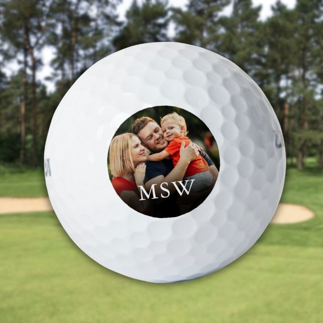 Personalised Photo and Monogram Golf Balls (Personalized Photo and Monogram Golf Balls)