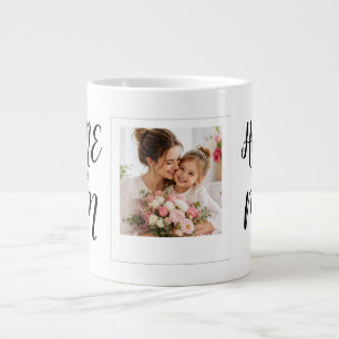 Personalised Photo and  Mothers Day Quote Large Coffee Mug