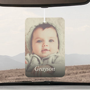 Personalised Photo And Name Car Air Freshener