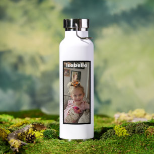 Personalised Photo and Name Water Bottle