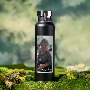 Personalised Photo and Name Water Bottle