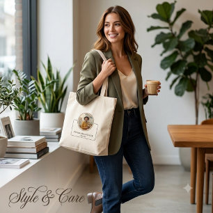 Personalised Photo and Name with Job Title Mini Tote Bag