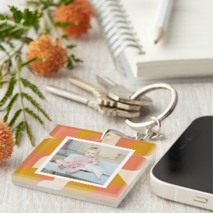Personalised Photo and Pattern Key Ring