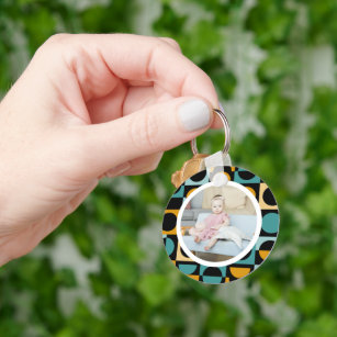 Personalised Photo and Pattern Key Ring