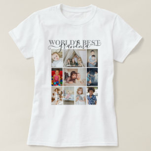 Personalised Photo and Text 10 Photo Collage T-Shirt