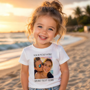 Personalised Photo and Text Baby T-Shirt