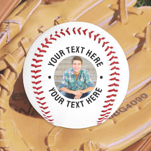 Personalised Photo And Text Baseball
