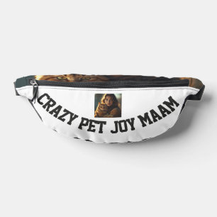 Personalised Photo And Text Cute Pet Lover Cat Mum Bum Bags