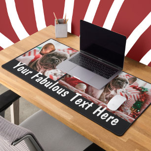 Personalised Photo and Text Desk Mat