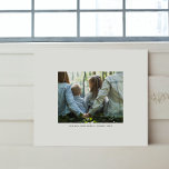 Personalised Photo and Text Faux Canvas Print<br><div class="desc">Easily create your own family portrait with this personalised photo and text faux wrapped canvas print. A simple, minimalist wall art template design featuring white frame, modern sans serif font and a sophisticated aesthetic. Make your own custom photo keepsake, perfect as wall art gifts for family, newlyweds, friends, home warming...</div>