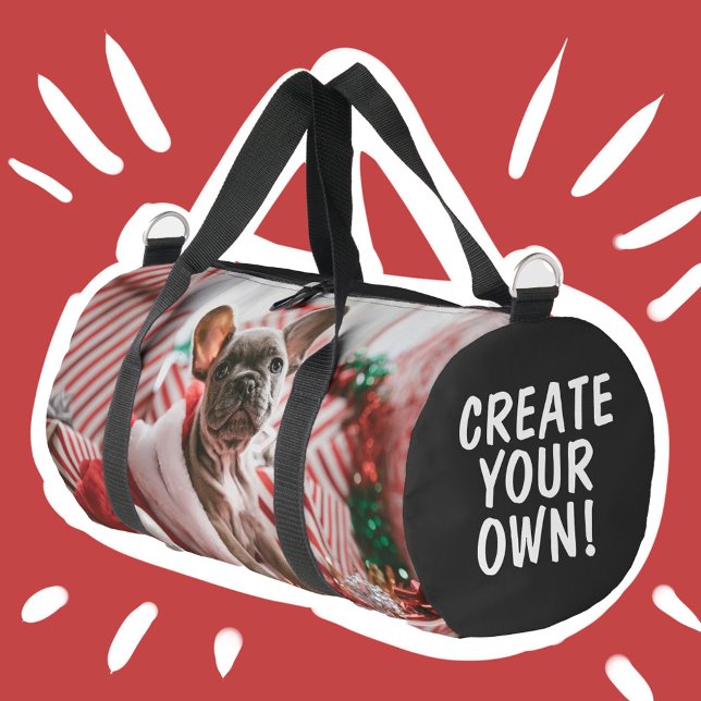 Personalised Photo and Text Fitness Duffle Bag (Creator Uploaded)