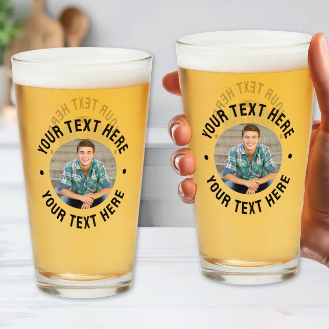 Personalised Photo And Text Glass (Personalized Photo And Text Glass)