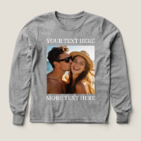 Personalised Photo and Text Grey