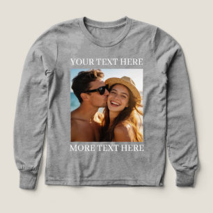 Personalised Photo and Text Grey