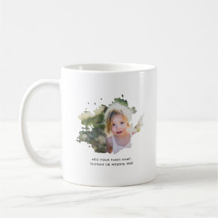 Personalised Photo and Text Ink Spot Coffee Mug