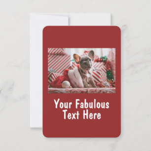 Personalised Photo and Text Invitation