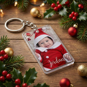 Personalised Photo and Text Keepsake Key Ring