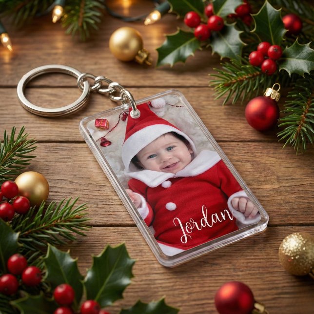 Personalised Photo and Text Keepsake   Key Ring (Personalized Photo and Text Keepsake Keychain)