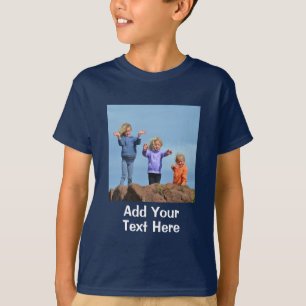 Personalised photo and text kids T-Shirt