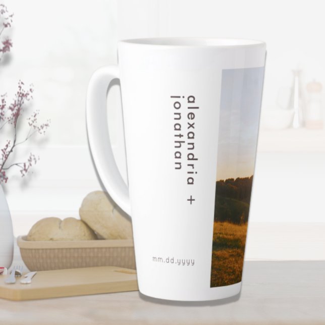 Personalised Photo and Text Latte Mug (Creator Uploaded)