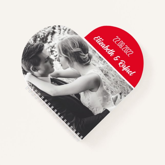 Personalised photo and text notebook (Front)