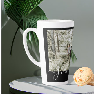 Personalised Photo and Text Photo Collage Family Latte Mug