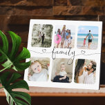 Personalised Photo and Text Photo Collage Family Plaque<br><div class="desc">Make a Personalised family Photo keepsake plaque from Ricaso - add your own photographs - photo collage keepsake gifts</div>