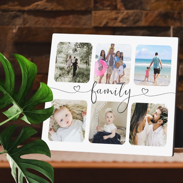 Personalised Photo and Text Photo Collage Family Plaque (Creator Uploaded)