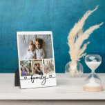 Personalised Photo and Text Photo Collage Family Plaque<br><div class="desc">Make a Personalised family Photo keepsake Plaque from Ricaso - add your own photographs - photo collage keepsake gifts</div>