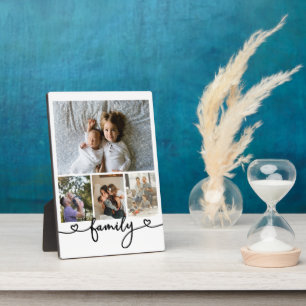 Personalised Photo and Text Photo Collage Family Plaque