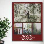 Personalised Photo and Text Photo Collage Faux Canvas Print<br><div class="desc">Make a Personalised Photo keepsake wall art  - Faux Wrapped Canvas Print from Ricaso - add your own photos and text - photo collage keepsake gifts</div>