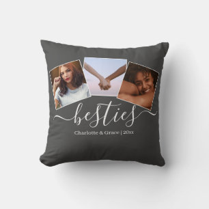 Personalised Photo and Text Photo Collage Friends Cushion