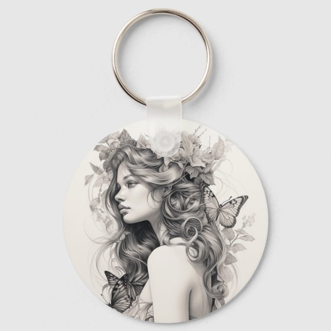Personalised Photo and Text Photo Collage Keychain (Front)