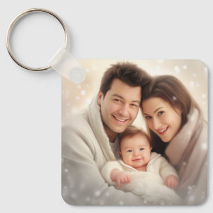 Personalised Photo and Text Photo Collage Keychain