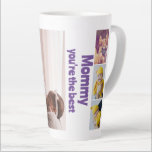 Personalised Photo and Text Photo Collage Latte Mug<br><div class="desc">Make a Personalised family Photo keepsake latte mug from Ricaso - add your own photos and text to this 7 photo and text template themed mug,  perfect for a special gift - photo collage keepsake gifts</div>