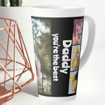 Personalised Photo and Text Photo Collage Latte Mug<br><div class="desc">Make a Personalised family Photo keepsake latte mug from Ricaso - add your own photos and text to this 7 photo and text template themed mug,  perfect for a special gift - photo collage keepsake gifts</div>