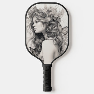 Personalised Photo and Text Photo Collage Pickleball Paddle