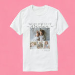 Personalised Photo and Text Photo Collage T-Shirt<br><div class="desc">Make a Personalised Photo keepsake t-shirt from Ricaso - add your own photos and text - photo collage keepsake gifts. Great for anyone,  change text to suit your requirements. World's best Grandma</div>