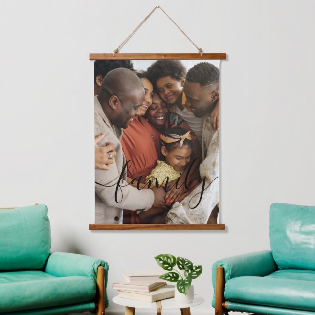 Personalised Photo and Text Photo Hanging Tapestry (Living Room)