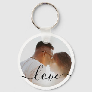 Personalised Photo and Text Photo Key Ring