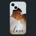 Personalised Photo and Text Photo Love iPhone 15 Case<br><div class="desc">Make a Personalised Photo keepsake cell phone case from Ricaso - add your own photos and text - photo keepsake gifts</div>