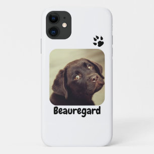 Personalised Photo and Text Photo Paw Print Case-Mate iPhone Case