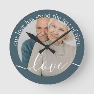 Personalised Photo and Text Photo Round Clock