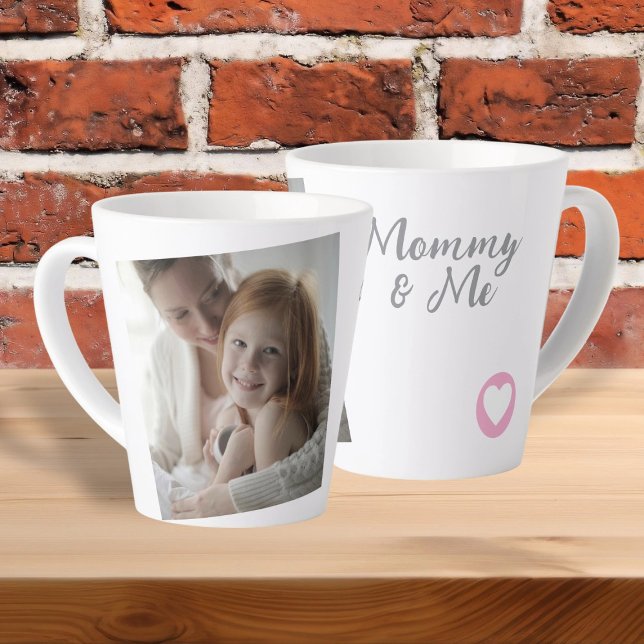Personalised Photo and Text Photo With Heart Latte Mug (Personalized Photo and Text Photo With Heart Latte Mug
by Ricaso. Ideal keepsake gift for anyone)