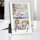 Personalised Photo and Text Plaque<br><div class="desc">Make a Personalised Photo and Text 3 Photo plaque from Ricaso - add your own photos and text</div>