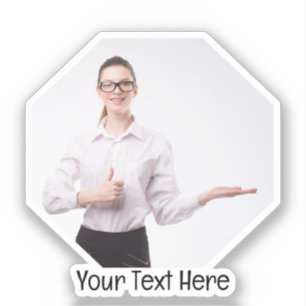 Personalised Photo and Text Polygon Frame