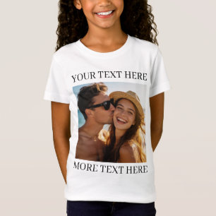 Personalised Photo and Text T-Shirt